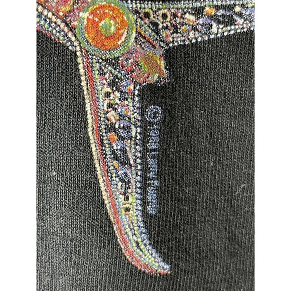 Vintage 1989 Smithsonian Institution Black Graphic Shirt Renwick Gallery - Picture 5 of 8